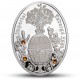 Imperiální Faberghého vejce - unikátní stříbrná sada s krystaly Swarovski
