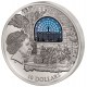 Věhlasný kostel Dominus Flevit v Jeruzalémě - atraktivní stříbrná mince s populární série "Nebeská okna"