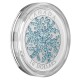 Sněhová vločka - mince, která se zatřpytí u Vás doma (speciální modrá sklovina)
