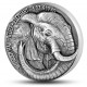 Slon africký - exkluzivní stříbrná mnce s vysokým reliéfem