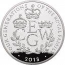 Čtyři generace věhlasné Britské královské rodiny na atraktivní 5oz stříbrné minci
