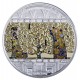 Strom života od Gustave Klimta - atraktivní stříbrná mince s krystaly Swarovski