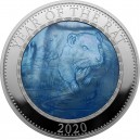 Lunární rok krysy 2020 - atraktivní stříbrná mince s modrou perletí